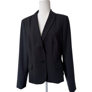 Calvin Klein Women's Classic Blazer Black Suit Jacket Size 14
